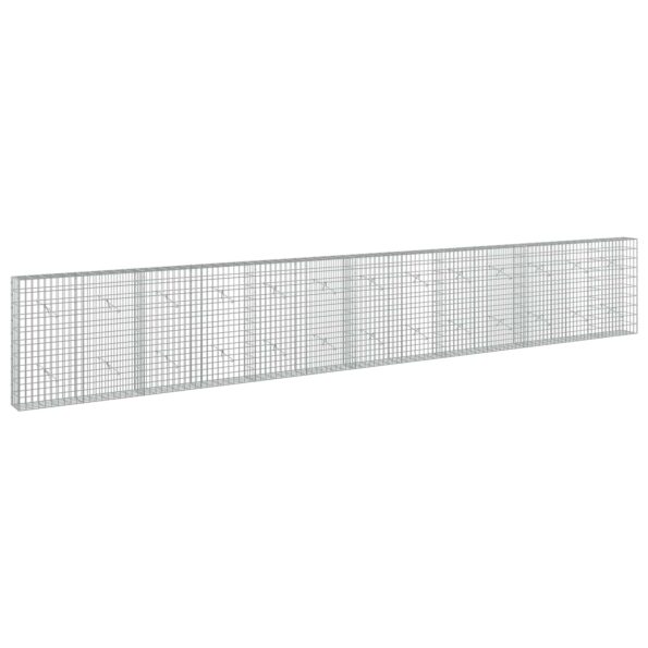 vidaXL Gabión s drôtom 5 mm a sieťou 5x10 cm 650x20x100 cm – Obrázok 2