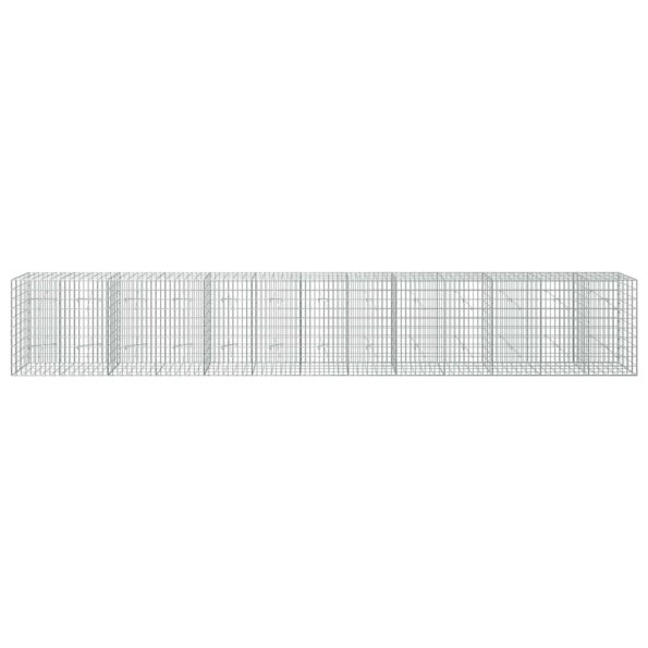 vidaXL Gabión s drôtom 5 mm a sieťou 5x10 cm 650x20x100 cm – Obrázok 3