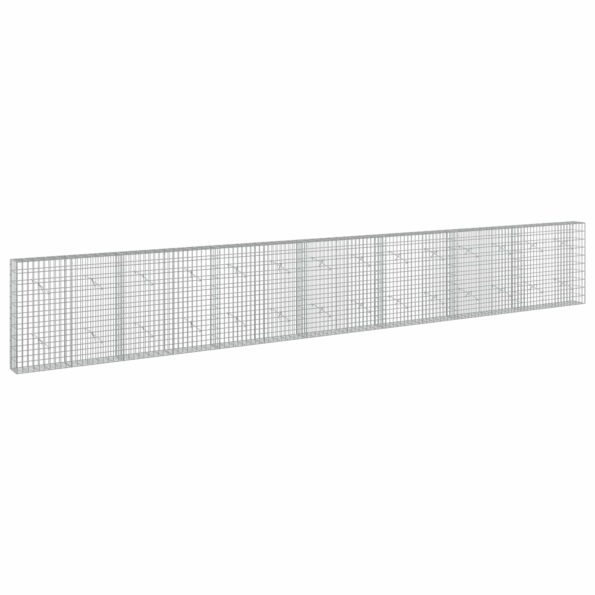 vidaXL Gabión s drôtom 5 mm a sieťou 5x10 cm 700x20x100 cm – Obrázok 2