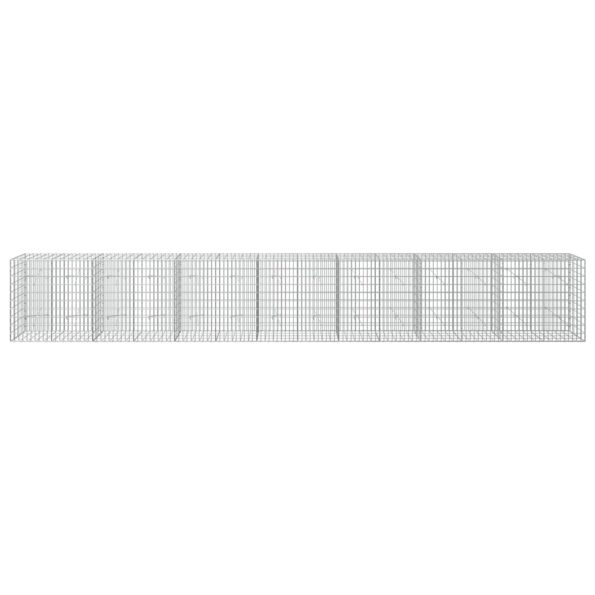 vidaXL Gabión s drôtom 5 mm a sieťou 5x10 cm 700x20x100 cm – Obrázok 3