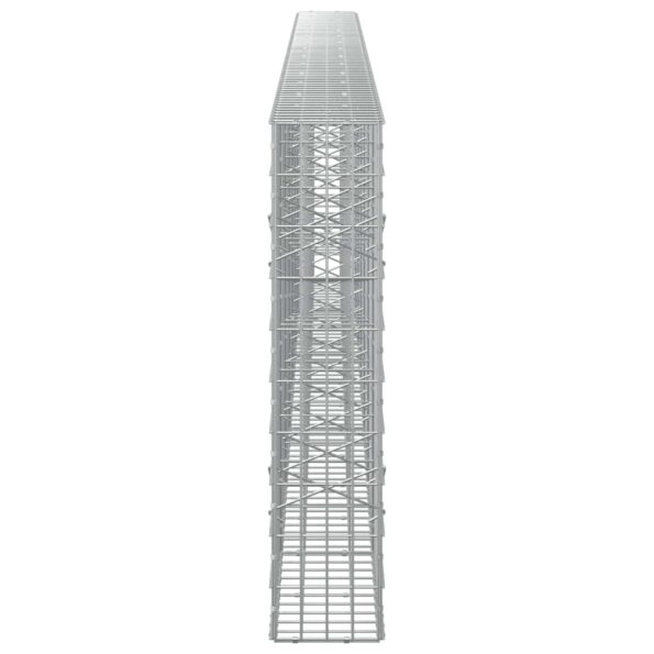 vidaXL Gabión s drôtom 5 mm a sieťou 5x10 cm 700x20x100 cm – Obrázok 4