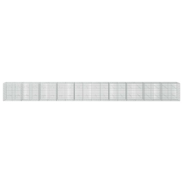 vidaXL Gabión s drôtom 5 mm a sieťou 5x10 cm 1000x20x100 cm – Obrázok 3