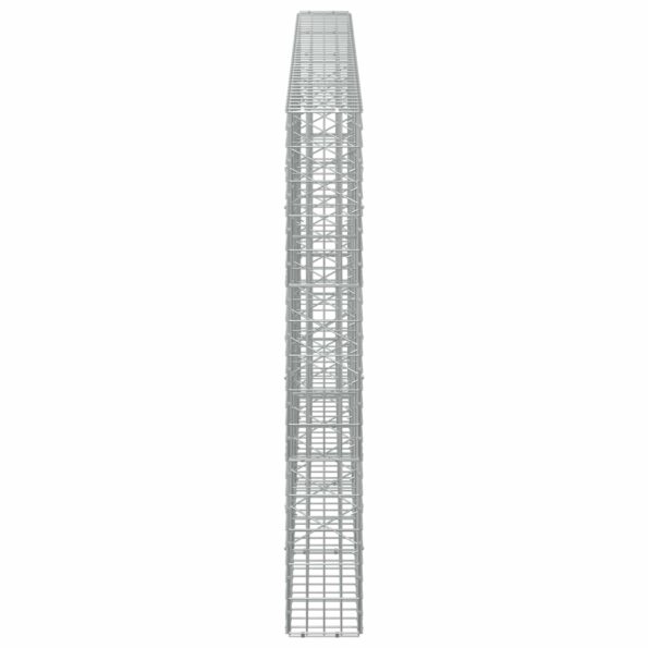 vidaXL Gabión s drôtom 5 mm a sieťou 5x10 cm 400x20x150 cm – Obrázok 4