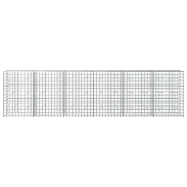 vidaXL Gabión s drôtom 5 mm a sieťou 5x10 cm 600x20x150 cm – Obrázok 3
