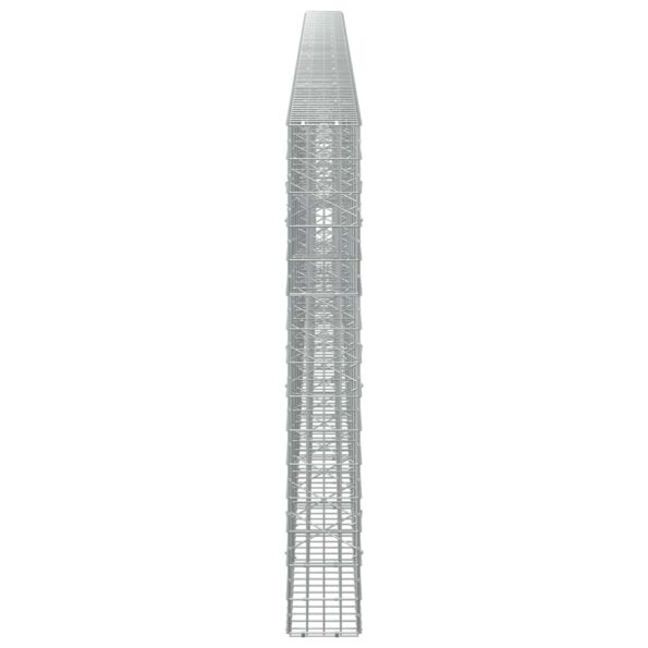vidaXL Gabión s drôtom 5 mm a sieťou 5x10 cm 950x20x150 cm – Obrázok 4