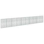 vidaXL Gabión s drôtom 5 mm a sieťou 5x10 cm 1000x20x150 cm – Obrázok 2