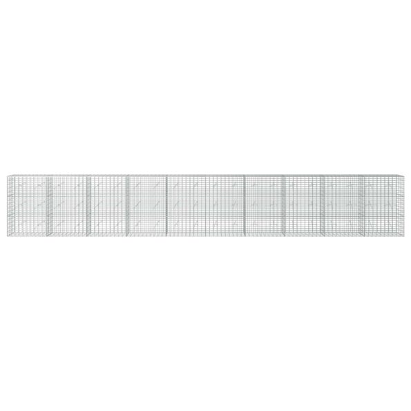 vidaXL Gabión s drôtom 5 mm a sieťou 5x10 cm 1000x20x150 cm – Obrázok 3
