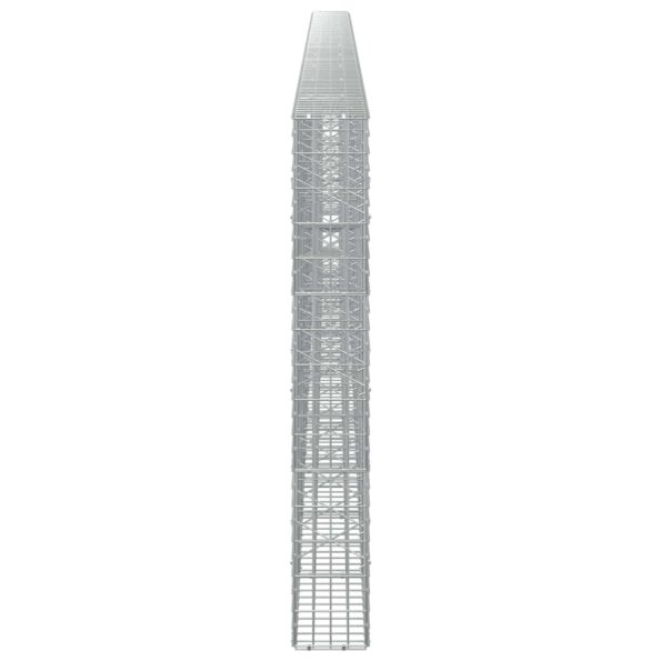 vidaXL Gabión s drôtom 5 mm a sieťou 5x10 cm 1000x20x150 cm – Obrázok 4