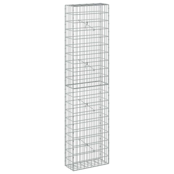 vidaXL Gabión s drôtom 5 mm a sieťou 5x10 cm 50x20x200 cm – Obrázok 2