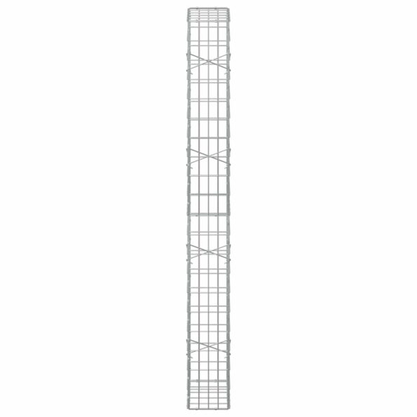 vidaXL Gabión s drôtom 5 mm a sieťou 5x10 cm 50x20x200 cm – Obrázok 4