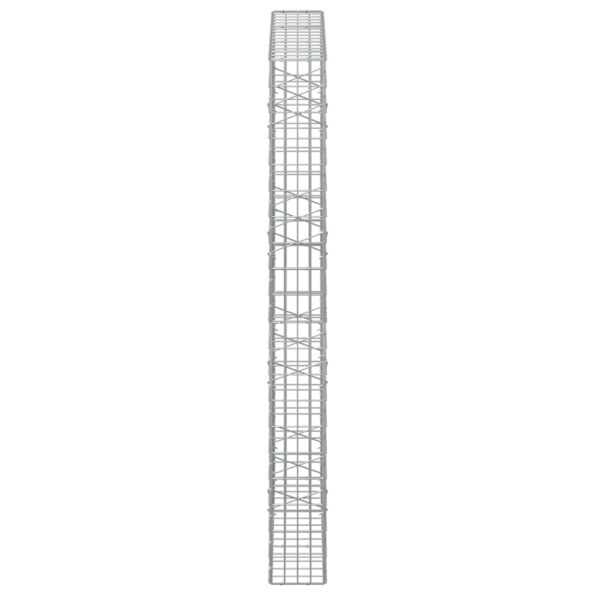 vidaXL Gabión s drôtom 5 mm a sieťou 5x10 cm 150x20x200 cm – Obrázok 4