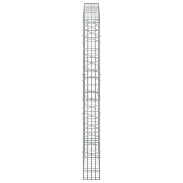 vidaXL Gabión s drôtom 5 mm a sieťou 5x10 cm 200x20x200 cm – Obrázok 4