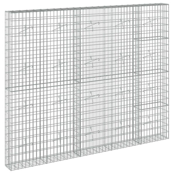 vidaXL Gabión s drôtom 5 mm a sieťou 5x10 cm 250x20x200 cm – Obrázok 2