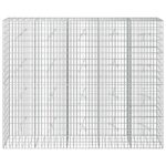 vidaXL Gabión s drôtom 5 mm a sieťou 5x10 cm 250x20x200 cm – Obrázok 3