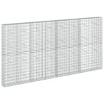 vidaXL Gabión s drôtom 5 mm a sieťou 5x10 cm 400x20x200 cm – Obrázok 2