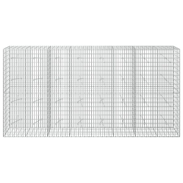 vidaXL Gabión s drôtom 5 mm a sieťou 5x10 cm 400x20x200 cm – Obrázok 3