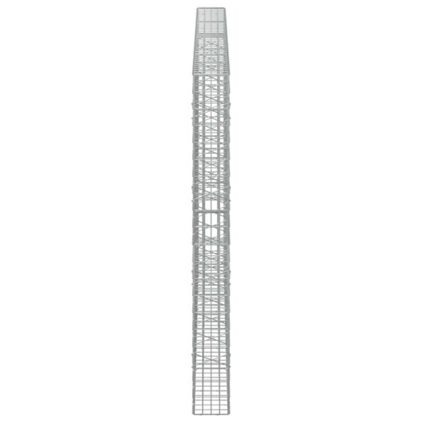 vidaXL Gabión s drôtom 5 mm a sieťou 5x10 cm 400x20x200 cm – Obrázok 4