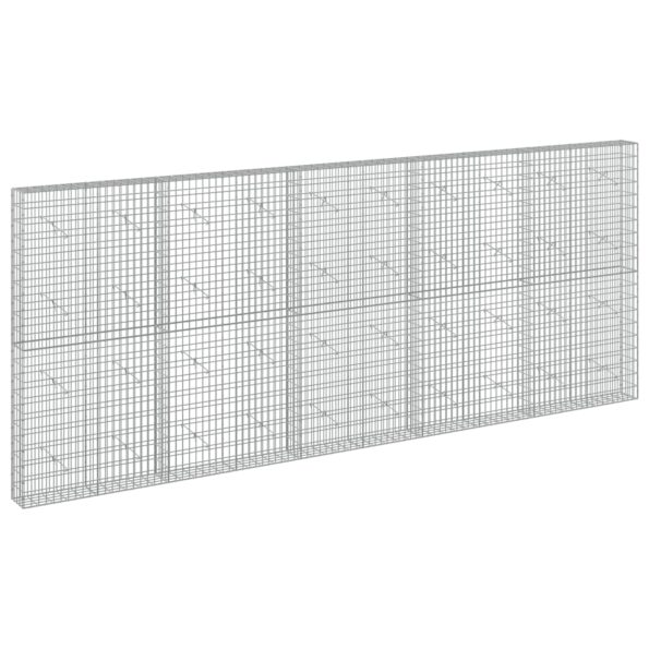 vidaXL Gabión s drôtom 5 mm a sieťou 5x10 cm 500x20x200 cm – Obrázok 2