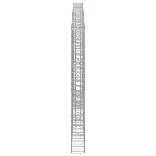 vidaXL Gabión s drôtom 5 mm a sieťou 5x10 cm 500x20x200 cm – Obrázok 4