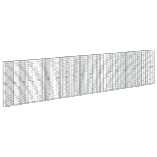 vidaXL Gabión s drôtom 5 mm a sieťou 5x10 cm 900x20x200 cm – Obrázok 2