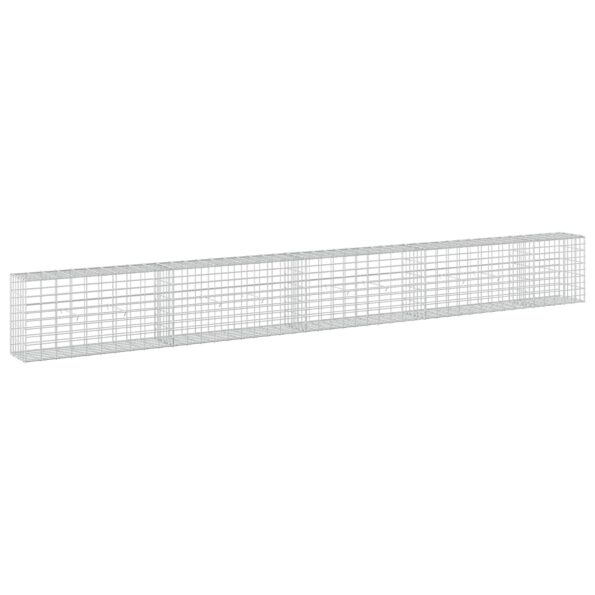vidaXL Gabión s drôtom 5 mm a sieťou 5x10 cm 450x30x50 cm – Obrázok 2
