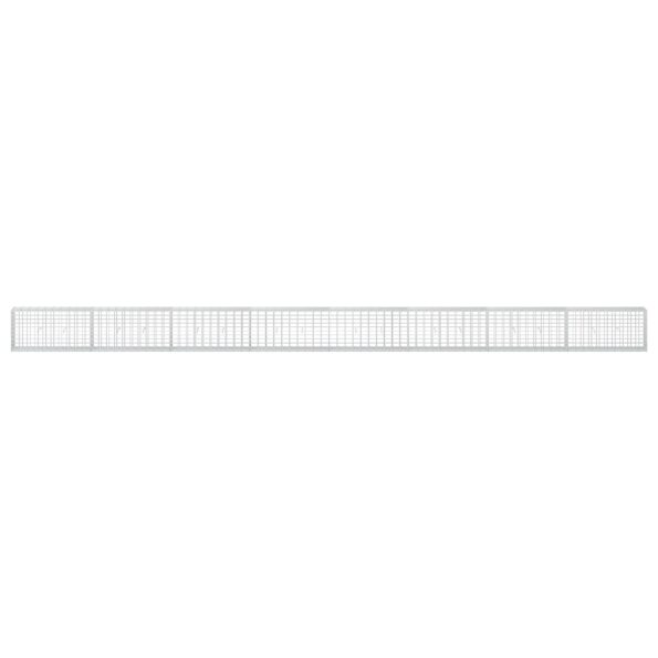 vidaXL Gabión s drôtom 5 mm a sieťou 5x10 cm 800x30x50 cm – Obrázok 3