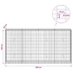 vidaXL Gabión s drôtom 5 mm a sieťou 5x10 cm 200x30x100 cm – Obrázok 6