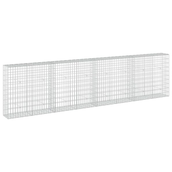 vidaXL Gabión s drôtom 5 mm a sieťou 5x10 cm 400x30x100 cm – Obrázok 2