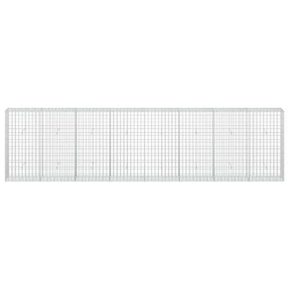 vidaXL Gabión s drôtom 5 mm a sieťou 5x10 cm 400x30x100 cm – Obrázok 3