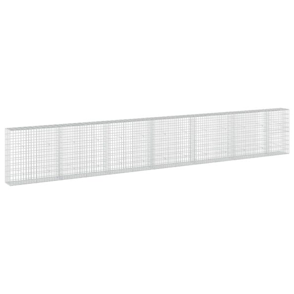 vidaXL Gabión s drôtom 5 mm a sieťou 5x10 cm 650x30x100 cm – Obrázok 2