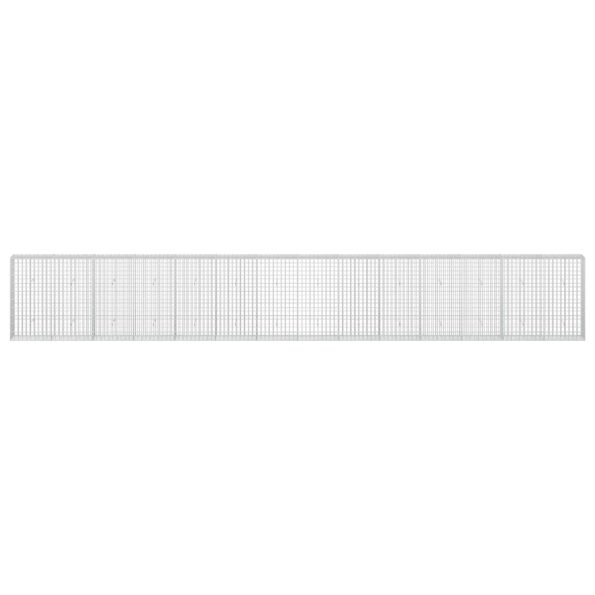 vidaXL Gabión s drôtom 5 mm a sieťou 5x10 cm 700x30x100 cm – Obrázok 3