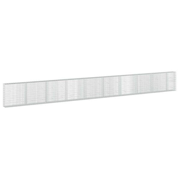 vidaXL Gabión s drôtom 5 mm a sieťou 5x10 cm 950x30x100 cm – Obrázok 2