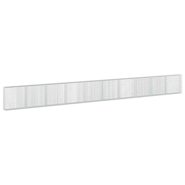vidaXL Gabión s drôtom 5 mm a sieťou 5x10 cm 1000x30x100 cm – Obrázok 2