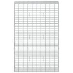 vidaXL Gabión s drôtom 5 mm a sieťou 5x10 cm 100x30x150 cm – Obrázok 3