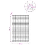 vidaXL Gabión s drôtom 5 mm a sieťou 5x10 cm 100x30x150 cm – Obrázok 6