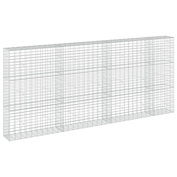 vidaXL Gabión s drôtom 5 mm a sieťou 5x10 cm 350x30x150 cm – Obrázok 2