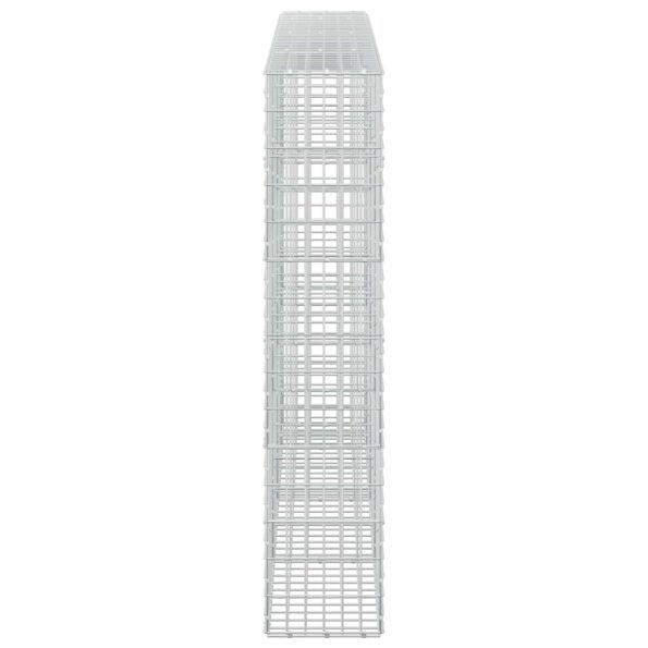 vidaXL Gabión s drôtom 5 mm a sieťou 5x10 cm 350x30x150 cm – Obrázok 4