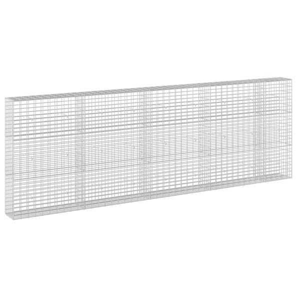 vidaXL Gabión s drôtom 5 mm a sieťou 5x10 cm 450x30x150 cm – Obrázok 2