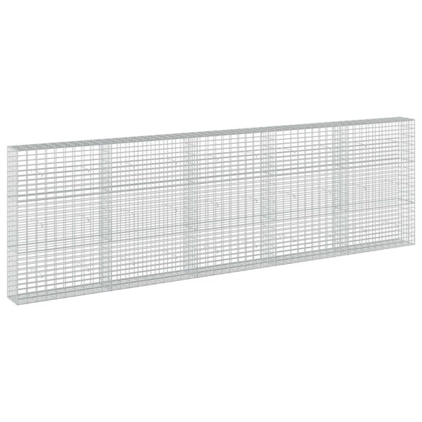 vidaXL Gabión s drôtom 5 mm a sieťou 5x10 cm 500x30x150 cm – Obrázok 2