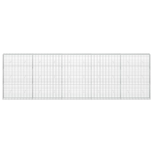 vidaXL Gabión s drôtom 5 mm a sieťou 5x10 cm 500x30x150 cm – Obrázok 3