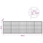 vidaXL Gabión s drôtom 5 mm a sieťou 5x10 cm 500x30x150 cm – Obrázok 6