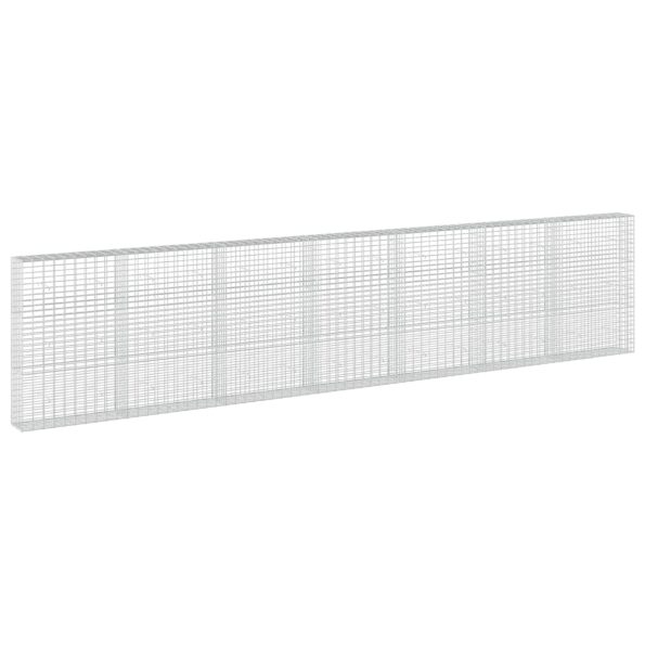 vidaXL Gabión s drôtom 5 mm a sieťou 5x10 cm 700x30x150 cm – Obrázok 2