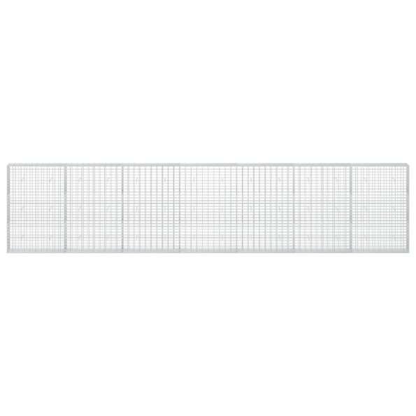 vidaXL Gabión s drôtom 5 mm a sieťou 5x10 cm 700x30x150 cm – Obrázok 3