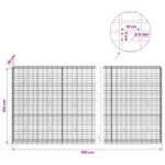 vidaXL Gabión s drôtom 5 mm a sieťou 5x10 cm 700x30x150 cm – Obrázok 6