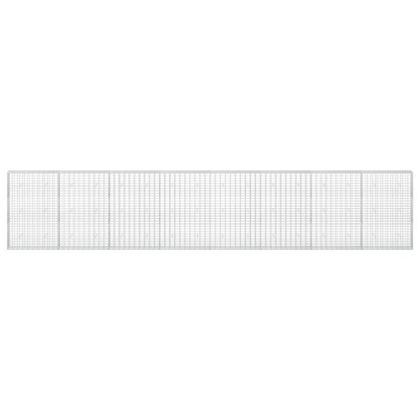 vidaXL Gabión s drôtom 5 mm a sieťou 5x10 cm 800x30x150 cm – Obrázok 3