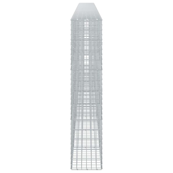 vidaXL Gabión s drôtom 5 mm a sieťou 5x10 cm 800x30x150 cm – Obrázok 4