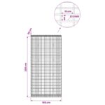 vidaXL Gabión s drôtom 5 mm a sieťou 5x10 cm 100x30x200 cm – Obrázok 6