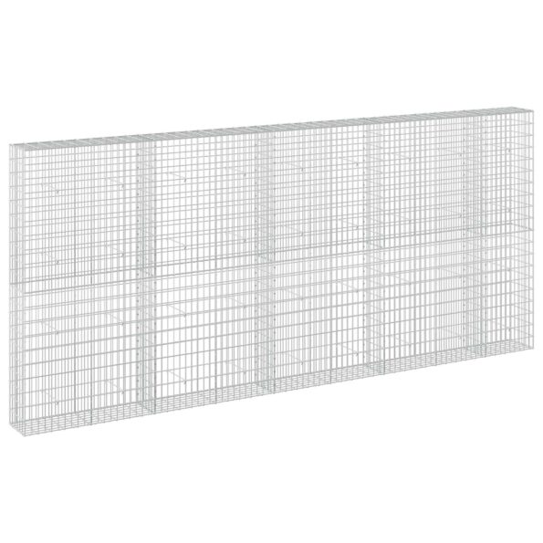 vidaXL Gabión s drôtom 5 mm a sieťou 5x10 cm 450x30x200 cm – Obrázok 2