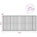 vidaXL Gabión s drôtom 5 mm a sieťou 5x10 cm 450x30x200 cm – Obrázok 6