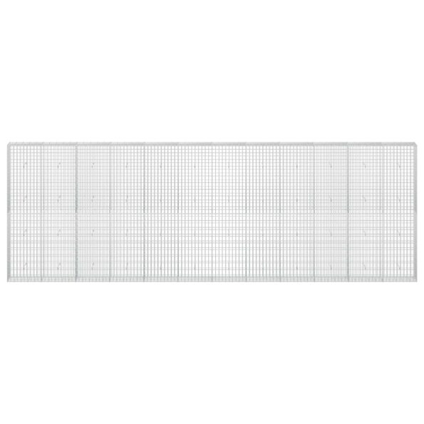 vidaXL Gabión s drôtom 5 mm a sieťou 5x10 cm 600x30x200 cm – Obrázok 3
